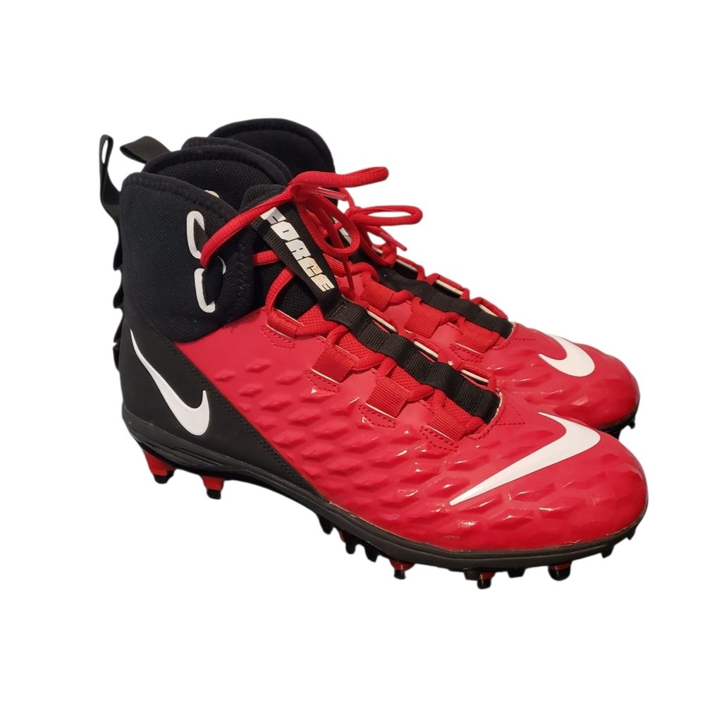 Nike Force Savage Varsity 2 Men’s Football Cleats Red Black Size 9.5 AQ8155 601